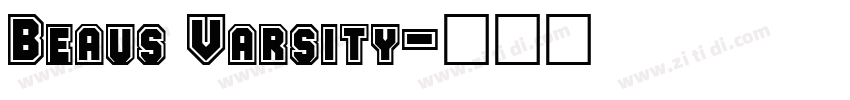 Beaus Varsity字体转换